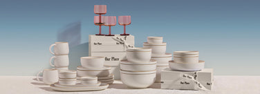 shop our place gifts for the host - party coupes and dinnerware assortment
