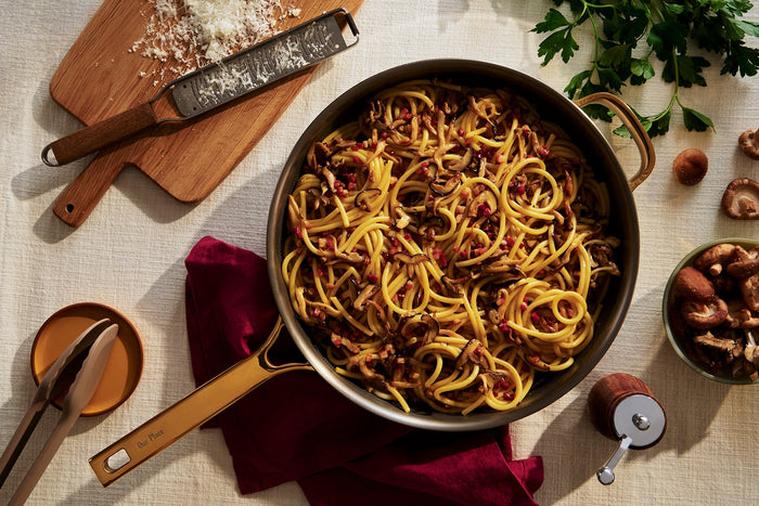Creamy Wild Mushroom Carbonara