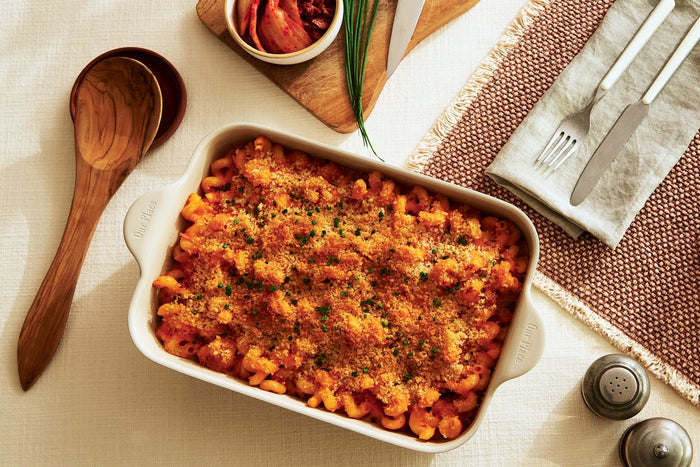 Caramelized Kimchi Mac and Cheese