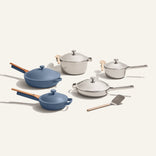 Home Chef Set (15 piece)-Chrome/Blue Salt